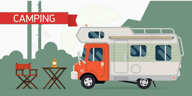 旅行海报图案元素