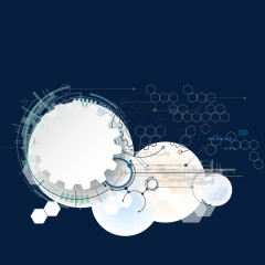 科技线条背景标题框