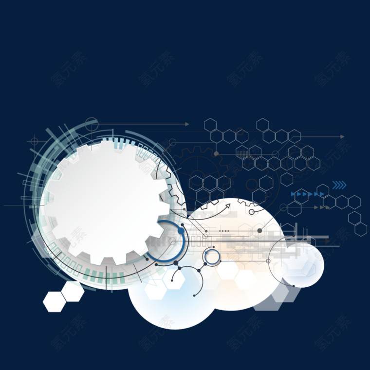 科技线条背景标题框