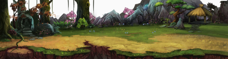 古风卡通背景素材