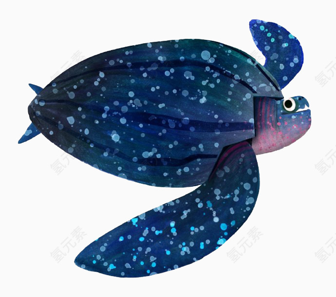 卡通大海龟