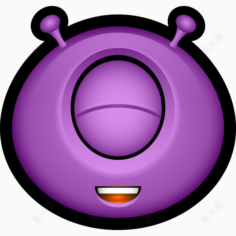 外星人阿凡达独眼巨人表情符号怪物怪物独眼外星人图标