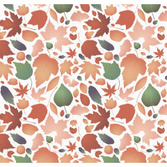 缤纷秋叶无缝背景矢量图