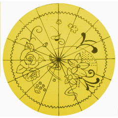 雨伞花型设计矢量素材