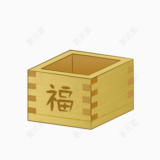 卡通木质福箱