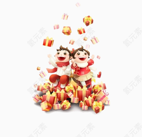 孩子收到礼物