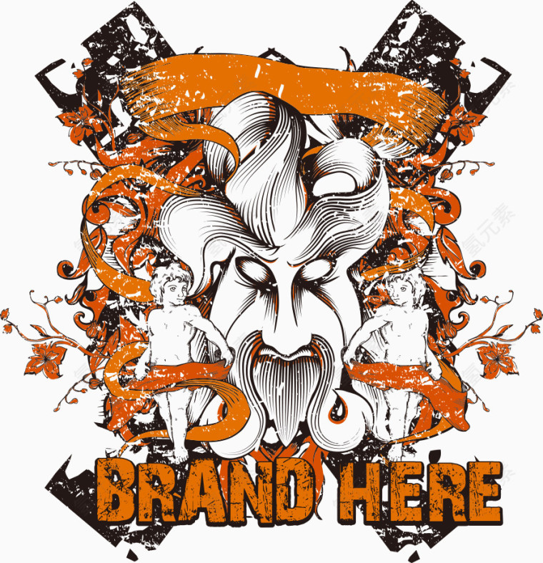 矢量恐怖个性图案