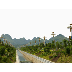 美丽江边景色素材