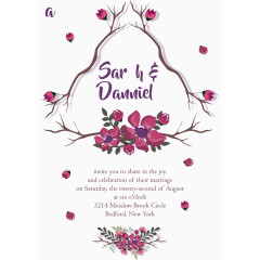 矢量邀请函素材