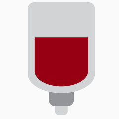 矢量医疗灰色吊针瓶子