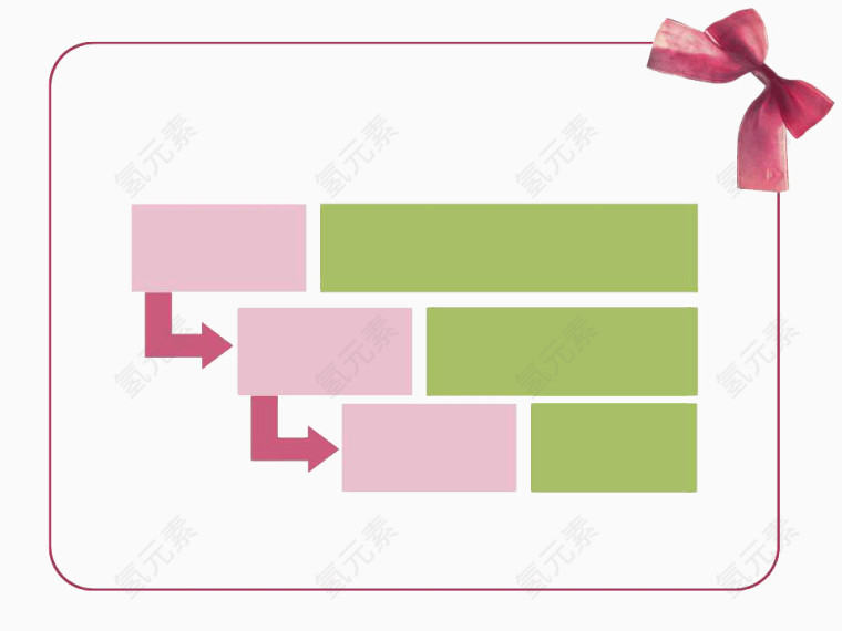 可爱粉色蝴蝶结PPT背景