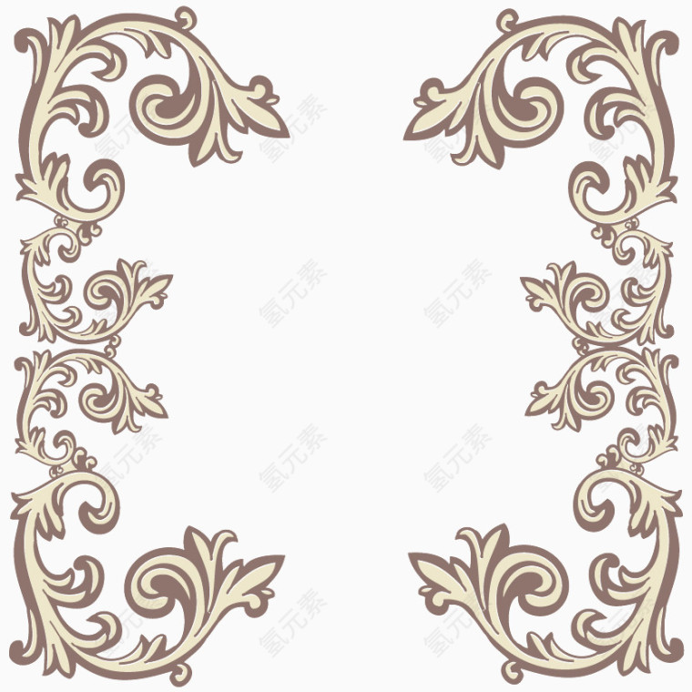 有质感的植物花纹设计