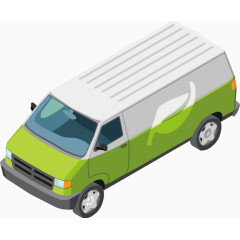 矢量创意设计蓝色物流接送图