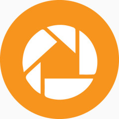 毕加索橙色的社会图标