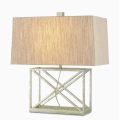米色布艺灯罩现代装饰台灯