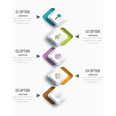 创意图形信息PPT元素矢量个性