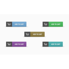 添加到购物车按钮PSD素材