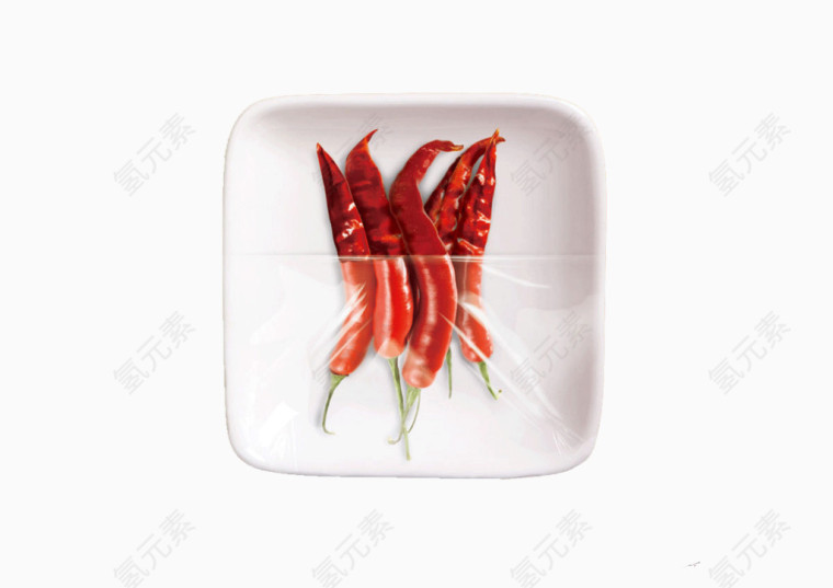 保鲜膜创意辣椒