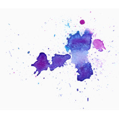 深蓝色水墨渐变渲染