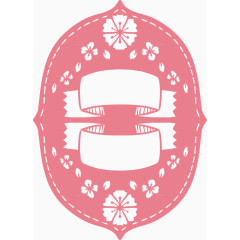粉色樱花标签