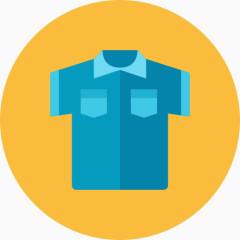 二衬衫T该公司免费包-圆形