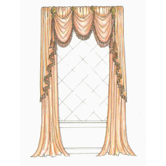 帷幕窗帘设计草稿