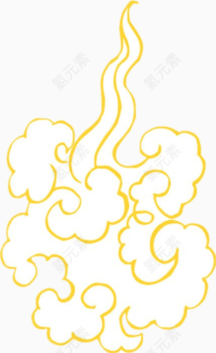 黄色花纹