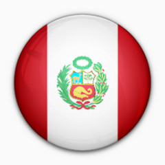 国旗对秘鲁世界标志图标