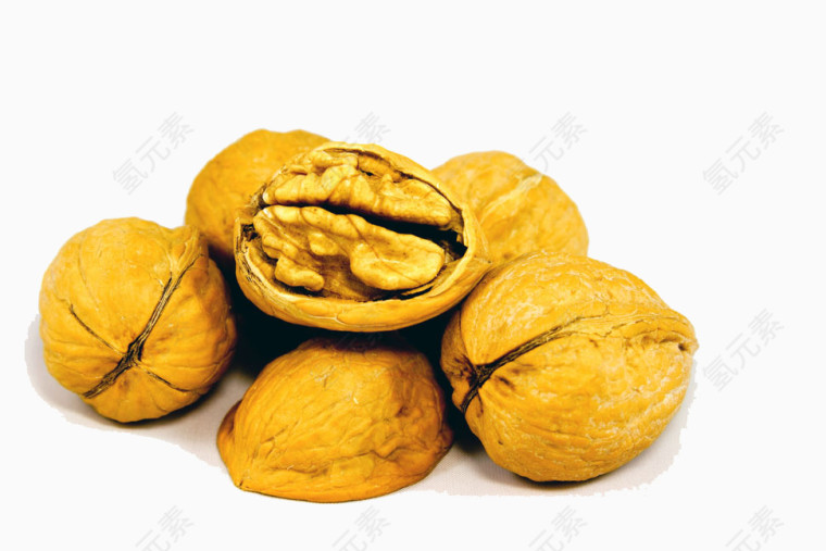 实拍坚果核桃