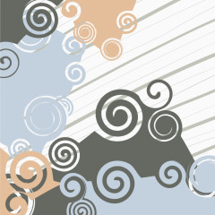 矢量圆圈装饰图案免扣素材