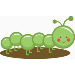 卡通毛毛虫