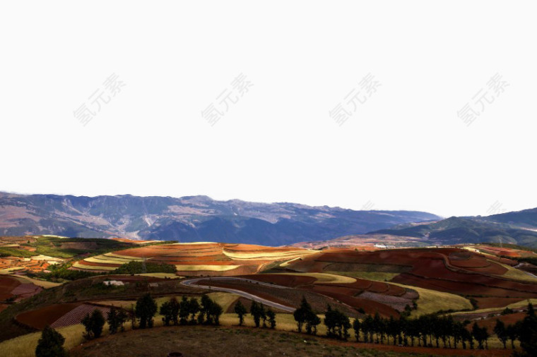 云南东川红土地风景