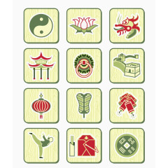 中国文化矢量图标