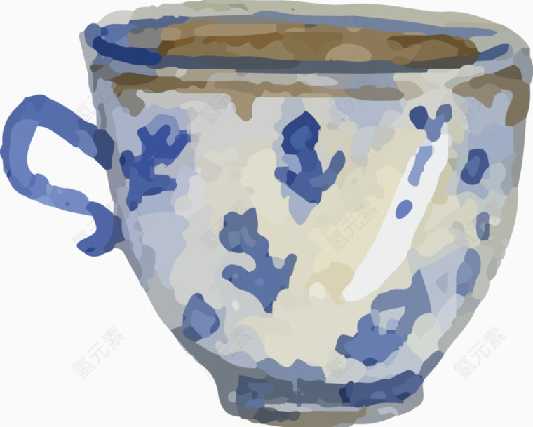 青花瓷矢量