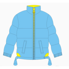 矢量图羽绒服