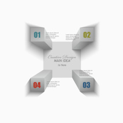 矢量立体目录素材