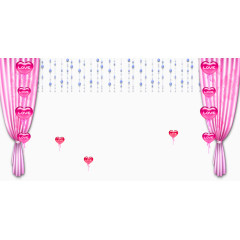 婚礼浪漫粉色帷幔