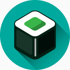 方形日本寿司矢量图