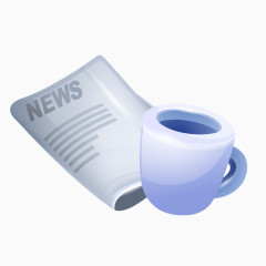 新闻报纸与茶