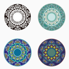 同种图案四种不同配色