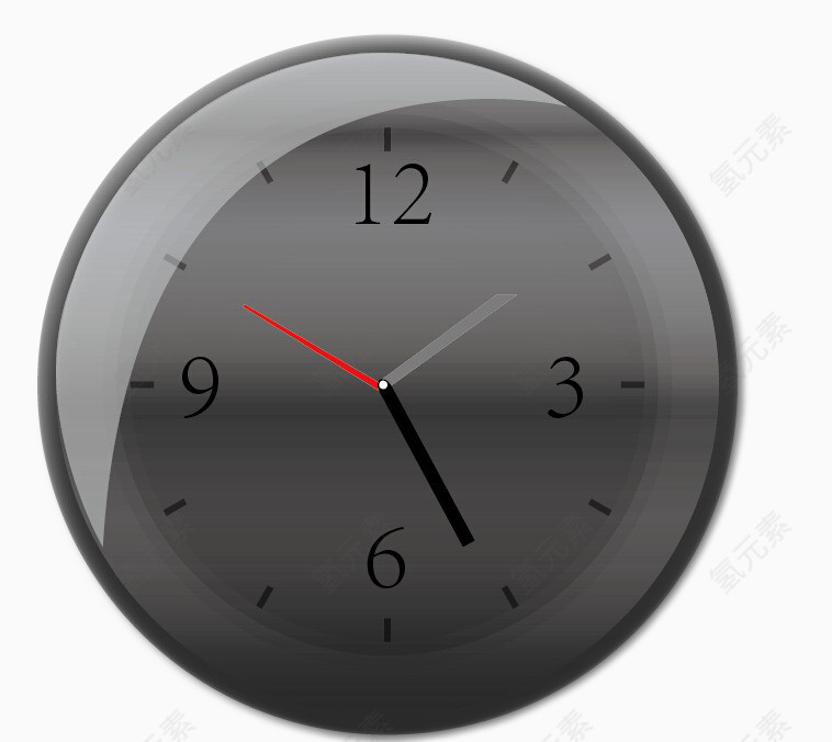 亮面时钟表面免扣素材