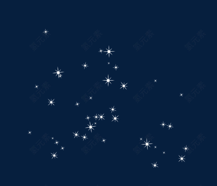 白色漂亮星光