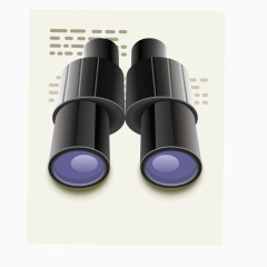 矢量黑色望远镜