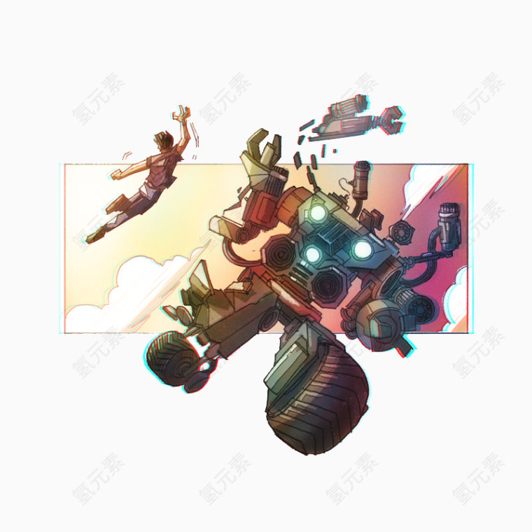 卡通机器人