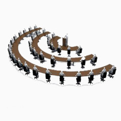 矢量会议办公室设计图