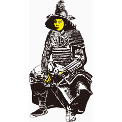 矢量日本武士