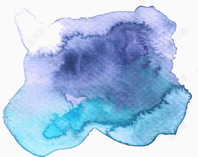 蓝色斑点PPT背景元素