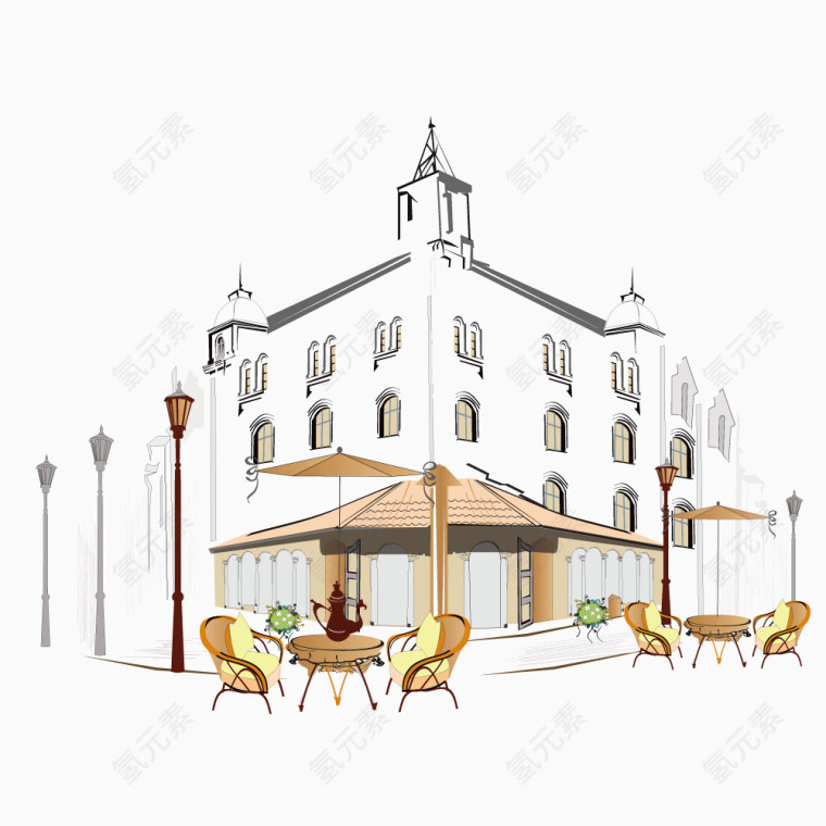 欧美街道卡通漫画