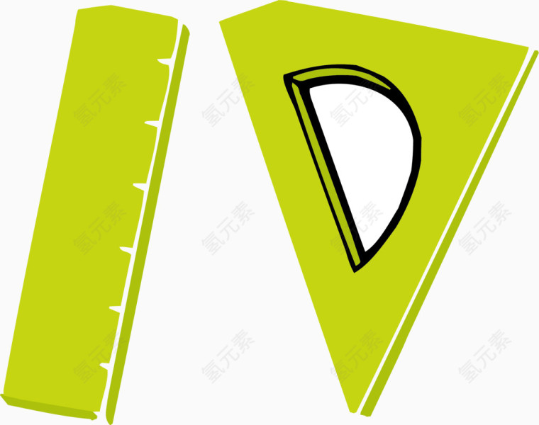 尺子png矢量素材