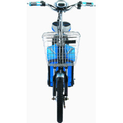 蓝色雅迪电动车图片